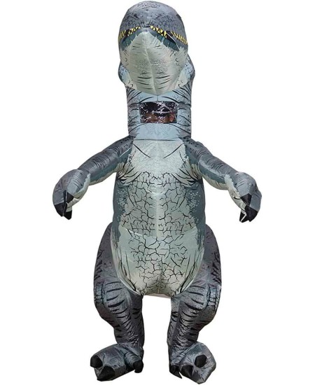 DISFRAZ DE DINOSAURIO HINCHABLE VELOCIRAPTOR ADULTO JURASSIC WORLD