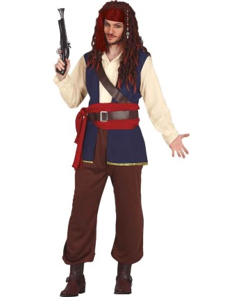 DISFRAZ DE PIRATA JACK CASACA AZUL