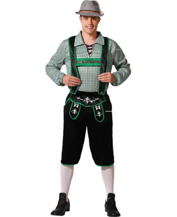 DISFRAZ DE TIROLES NEGRO CAMISA VICHY