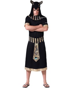 DISFRAZ DE EGIPCIO NEGRO Y DORADO PARA HOMBRE