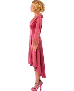 DISFRAZ DE MAGA AÑOS 20 VESTIDO ROSA 2