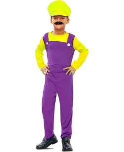 DISFRAZ DE FONTANERO AMARILLO PARA NIÑO