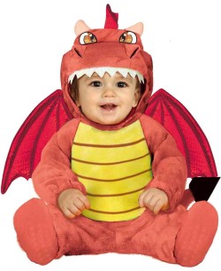 DISFRAZ DRAGON ROJO PARA BEBE