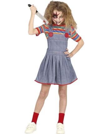 DISFRAZ DE MUÃ‘ECA DIABOLICA PARA NIÑA