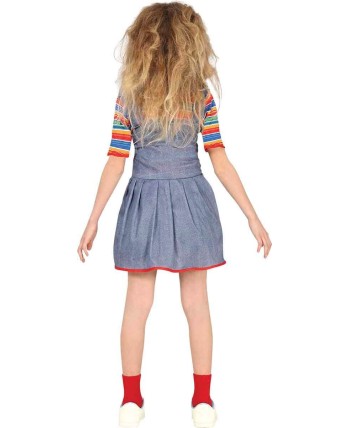 DISFRAZ DE MUÑECA DIABOLICA INFANTIL