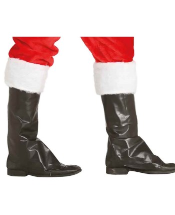 CUBREBOTAS NEGRAS PAPA NOEL ADULTO