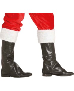 CUBREBOTAS NEGRAS PAPA NOEL INFANTIL