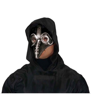 MASCARA PESTE NEGRA DECORADA PLASTICO