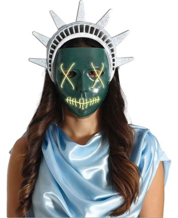 CARETA PURGA  ESTAUTA DE LA LIBERTAD CON LUZ