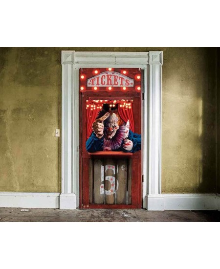 DECORACION PUERTA PAYASO HORROR CIRCOS