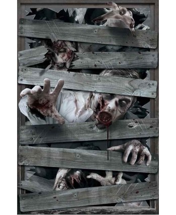 DECORACION VENTANA ZOMBIES