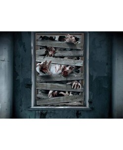 DECORACION VENTANA ZOMBIES 2
