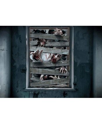 DECORACION VENTANA ZOMBIES