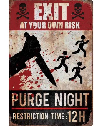 CARTEL DECORACION PURGA