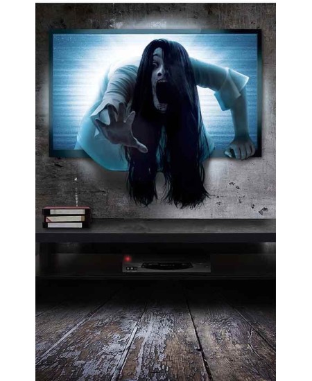 DECORACION NIÑA POSEIDA ADHESIVO PARED