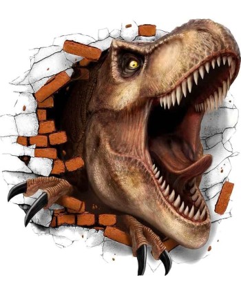 DECORACION DINOSAURIO ADHESIVO PARED
