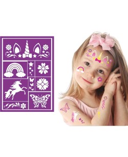 PLANTILLA MAQULLAJE UNICORNIO