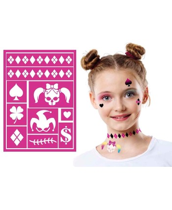 PLANTILLA MAQULLAJE PAYASA MALVADA