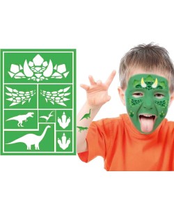 PLANTILLA MAQULLAJE DINOSAURIOS