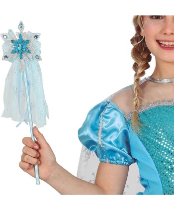 VARITA DE PRINCESA AZUL CON TUL