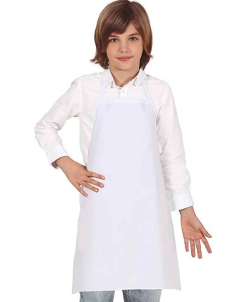DELANTAL DE COCINERO BLANCO INFANTIL