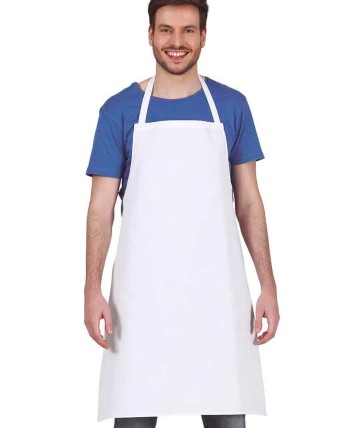 DELANTAL DE COCINERO BLANCO ADULTO