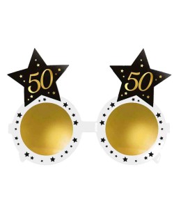 GAFAS AÑOS 50 ESTRELLA NEGRA