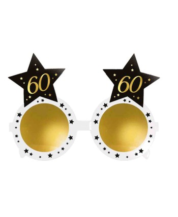 GAFAS AÑOS 60 ESTRELLA NEGRA