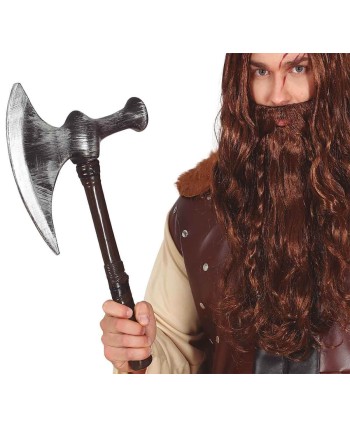 HACHA MEDIEVAL VIKINGO GRIS