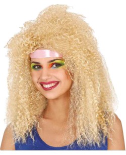 PELUCA RUBIA AÑOZ 80 CRIMPED