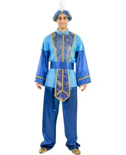 DISFRAZ DE PAJE REY MELCHOR AZUL PARA HOMBRE