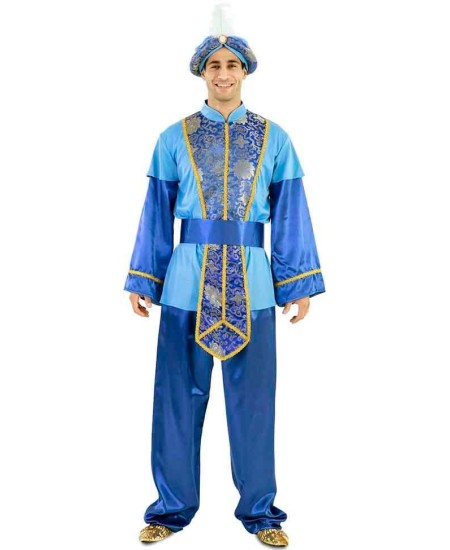 DISFRAZ DE PAJE REY MELCHOR AZUL PARA HOMBRE