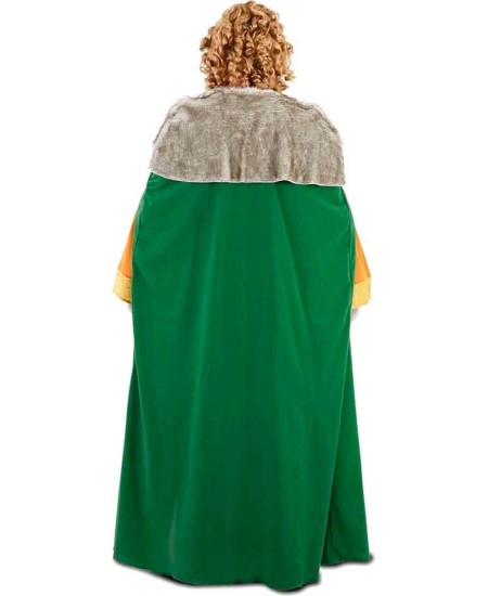 DISFRAZ DE REY GASPAR VERDE Y OCRE