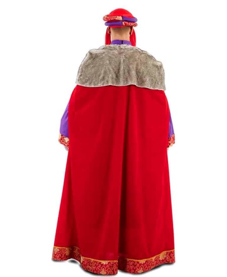 DISFRAZ DE REY BALTASAR ROJO Y MORADO