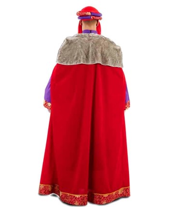 DISFRAZ DE REY BALTASAR ROJO Y MORADO