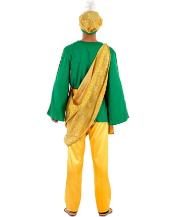DISFRAZ DE PAJE REY GASPAR AMARILLO Y VERDE