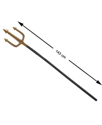 TRIDENTE ESPIRAL DORADO DESMONTABLE