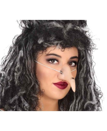 NARIZ DE BRUJA CON VERRUGA Y GOMA