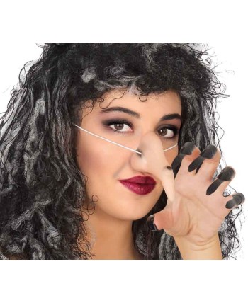 NARIZ DE BRUJA CON UÑA NEGRAS