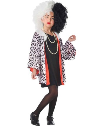 DISFRAZ DE VILLANA DALMATA INFANTIL