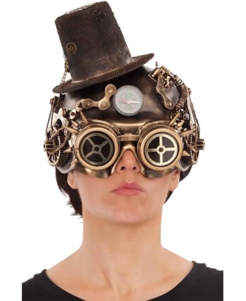 CARETA STEAMPUNK CON CHISTERA CARETA STEAMPUNK CON CHISTERA