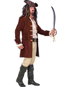 ABRIGO PIRATA MARRON DELUXE 2