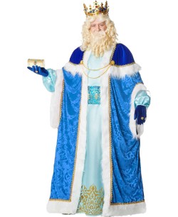 TRAJE REY MAGO MELCHOR AZUL DELUXE PARA HOMBRE