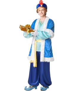 TRAJE PAJE REY MELCHOR AZUL PARA HOMBRE