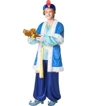 TRAJE PAJE REY MELCHOR AZUL PARA HOMBRE
