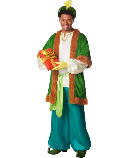 TRAJE PAJE REY GASPAR VERDE PARA HOMBRE