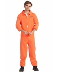 DISFRAZ DE FUGITIVO NARANJA PARA HOMBRE