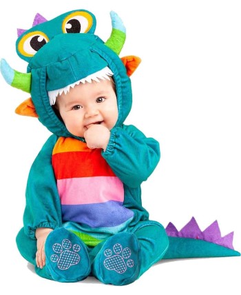 DISFRAZ DE DRAGON BEBE AZUL