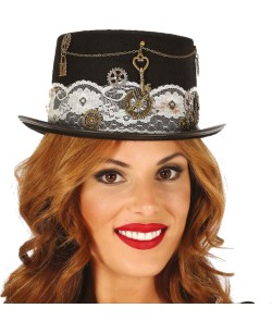 CHISTERA STEAMPUNK DECORADA PUNTILLA