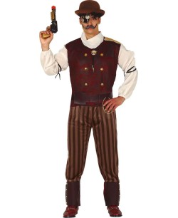 DISFRAZ DE STEAMPUNK MARRON HOMBRE